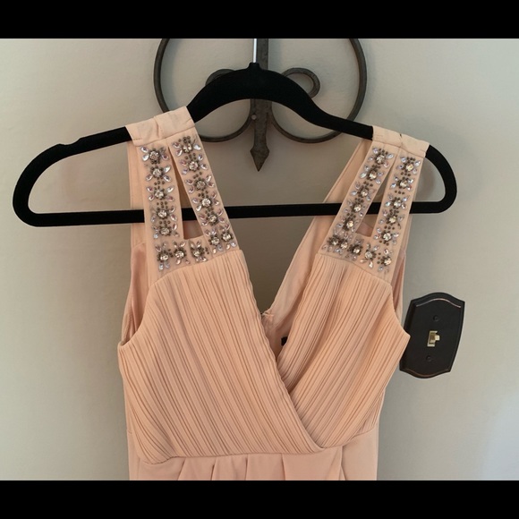 TFNC Midi Dress in Nude/Blush - Picture 3 of 5